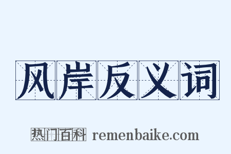 风岸反义词是什么意思的图片